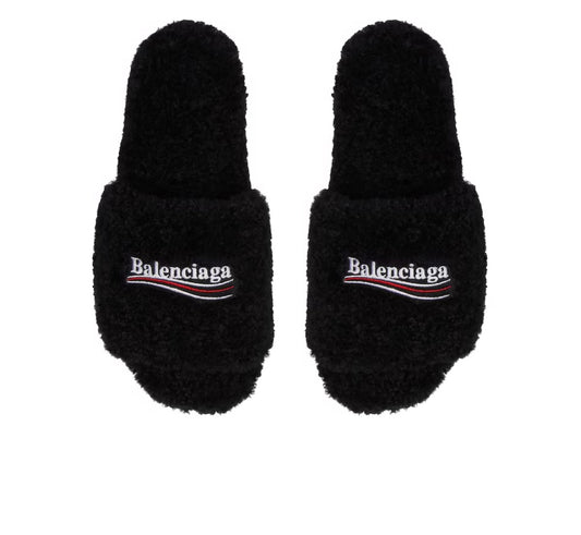 Balenciaga Fur slides