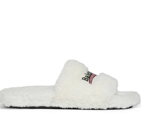 Balenciaga Fur slides